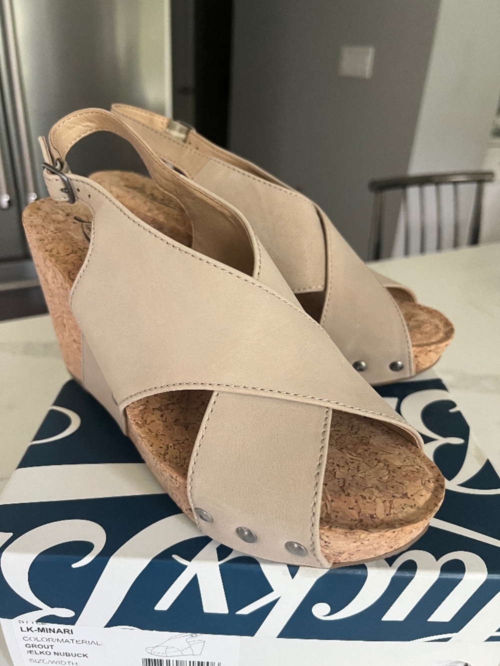 Lucky Brand Minari Cork Wedges